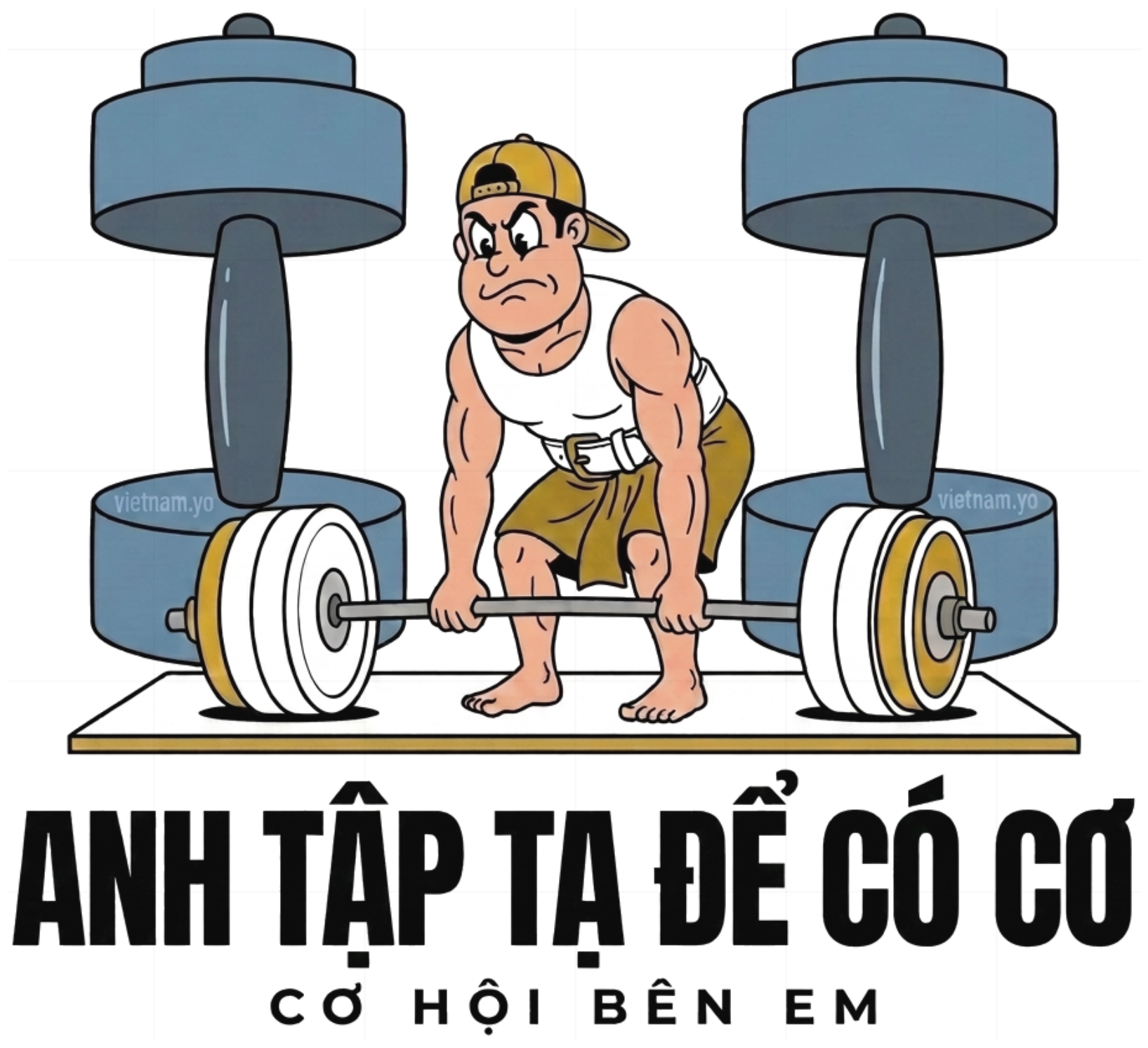 Áo Thun Chữ Anh Tập Tạ Để Có Cơ Hội Bên Em Unisex Form Rộng Cotton Streetwear - 070926-15-05-WQG