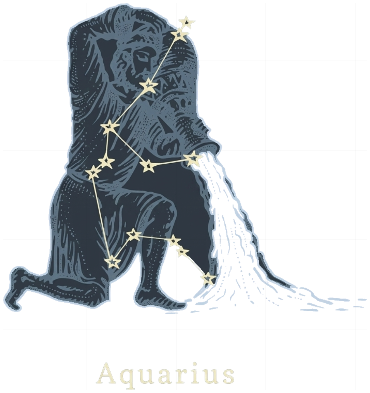 Áo Thun Đôi Celestial Flow Aquarius Oversize GIDDIE Unisex Tay Lỡ In Hình Cotton Graphic Localbrand 070926-15-54-GMK