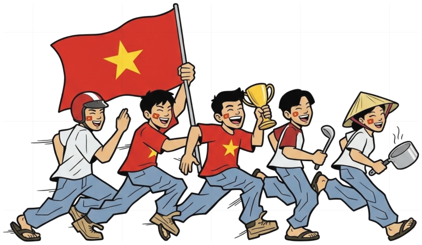 Áo Thun Dài Tay Vietnam Đi Bão Oversize Streetwear Comic 90s Cotton - 071026-11-09-FKU