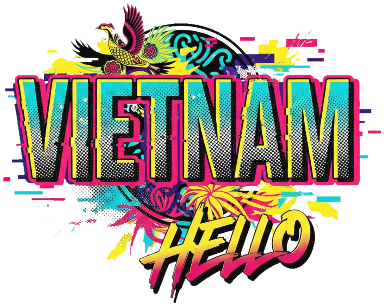 Áo Thun Trắng Streetwear Y2K Vietnam Design Graffiti - 080426-15-05-HTH