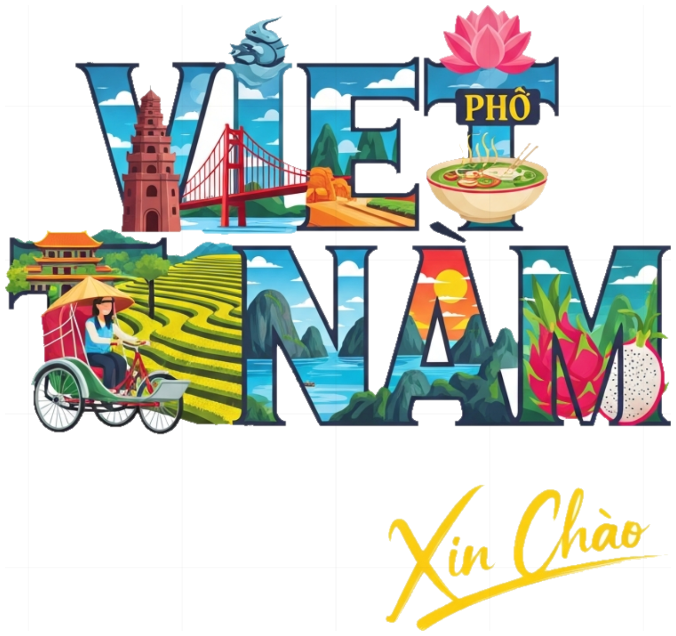 Áo Thun Trắng In Chữ Vietnam Design Sáng Tạo - 080426-15-56-ELZ