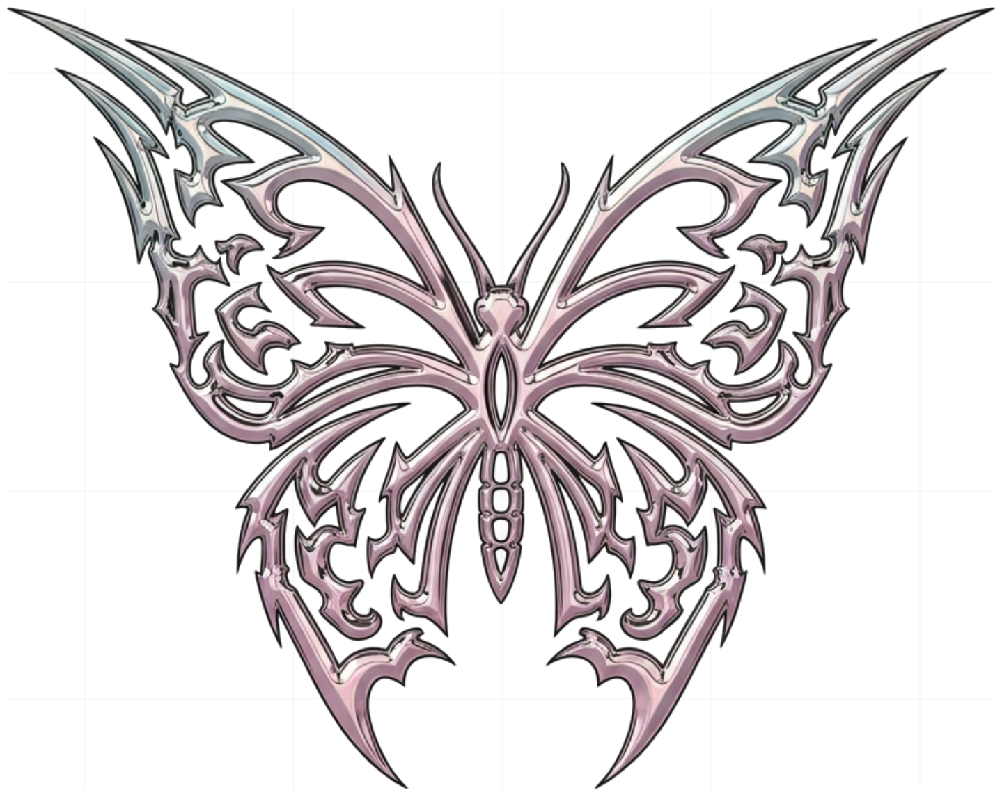 Áo Thun Trắng Butterfly Chrome Y2K Design Unisex Form Rộng Cotton - 080626-14-10-COU