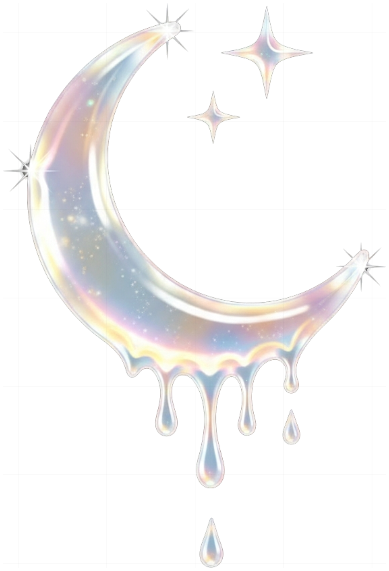 Áo Thun Trắng Design Moon Dripping Form Rộng Unisex Cotton Cao Cấp - 080626-14-27-XVJ