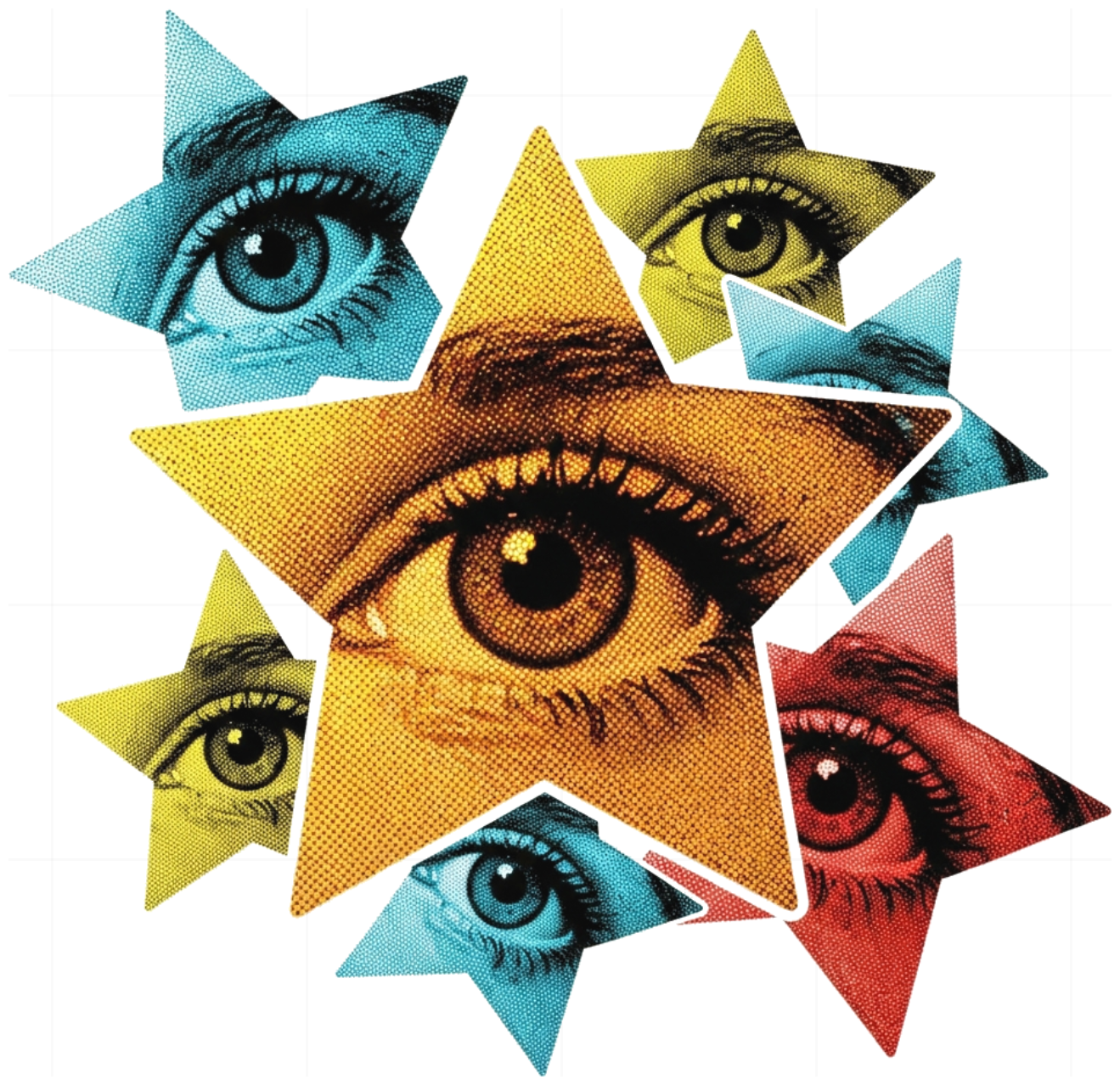 Áo thun Unisex Design Eye Star Pop-Art Streetwear Cotton Cao Cấp - 080626-16-27-HAQ