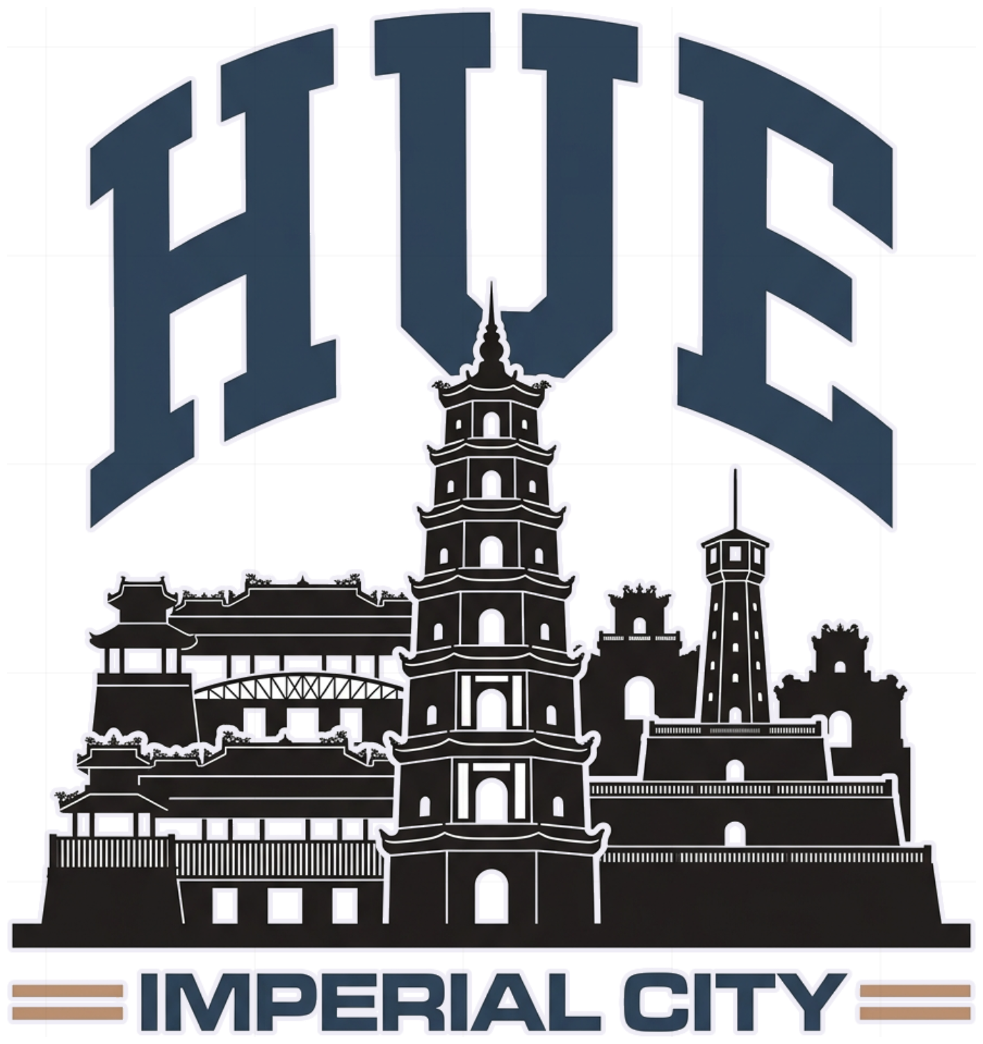 Áo Thun Huế Imperial City Thời Trang Unisex Form Rộng Cotton Cao Cấp Style Vintage Urban - 080926-15-33-YZO