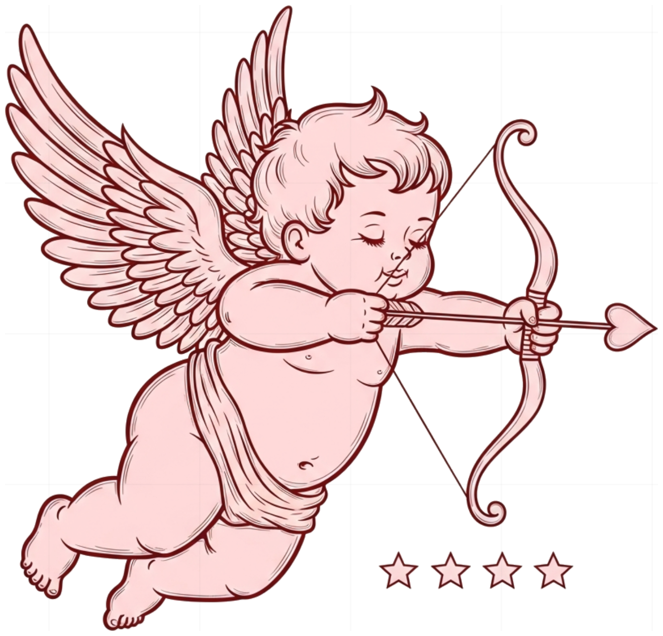 Áo Thun Cupid Vintage Love Form Rộng Unisex Cotton Co Giãn - 090626-14-32-NTA
