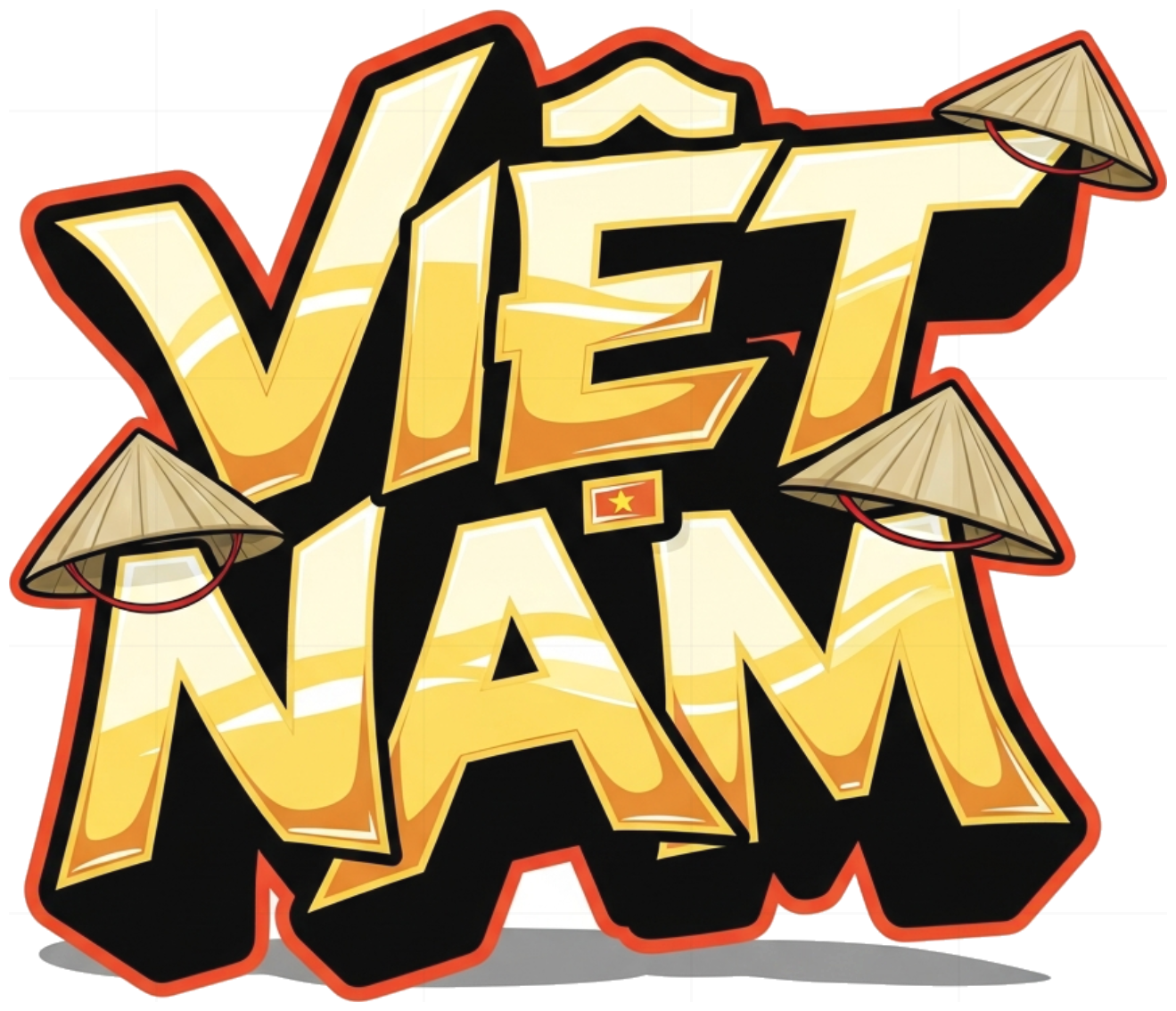 Áo Thun Việt Nam Graffiti Streetwear Unisex Form Rộng Cotton - 090626-15-54-XMX