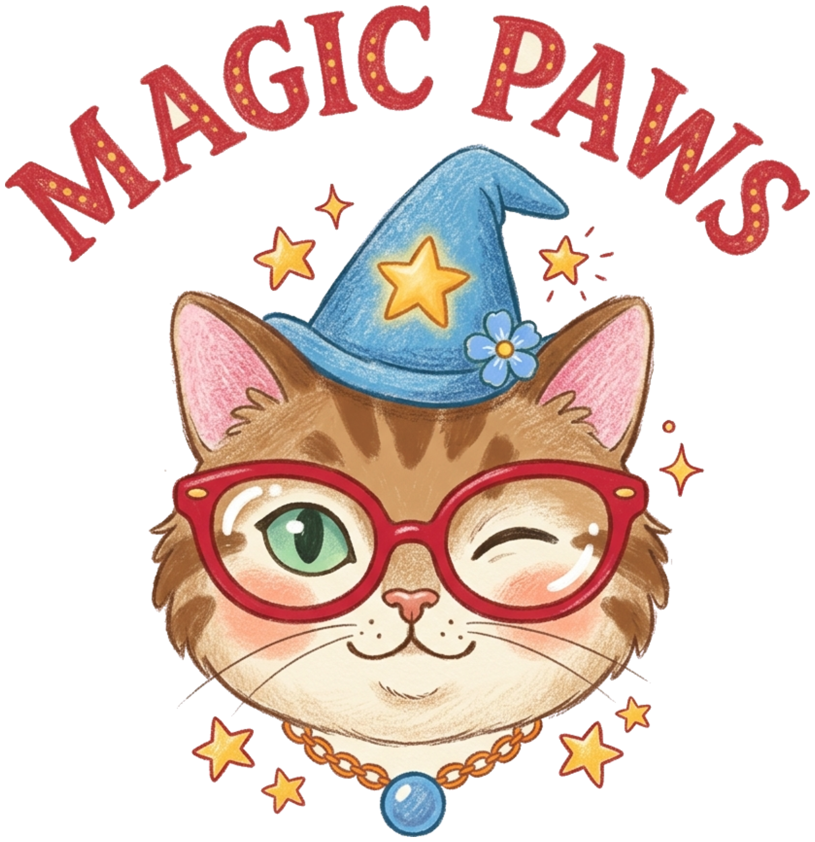Áo thun Magic Paws Mèo Phù Thủy Cotton 100% Form rộng Unisex Trendy - 100926-10-31-VKM