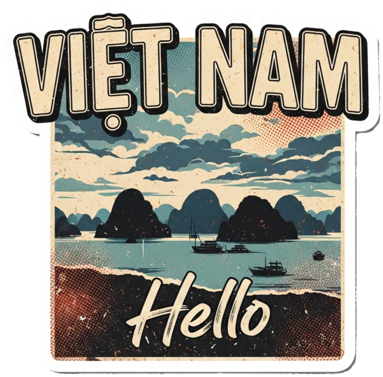 Áo Thun Trắng Việt Nam Design Phong Cách Hiện Đại - 130426-10-36-ESP