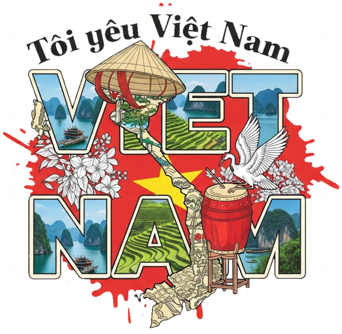 Áo Thun Việt Nam Design Phong Cách Streetwear - 130426-10-53-SEH