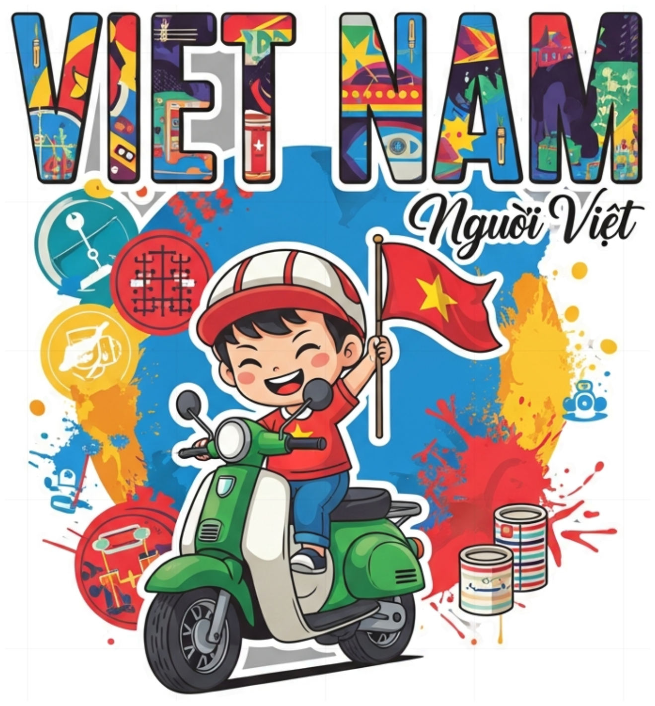 Áo Thun In Hình Việt Nam Độc Đáo - Thời Trang Sáng Tạo - 130426-11-08-ACD