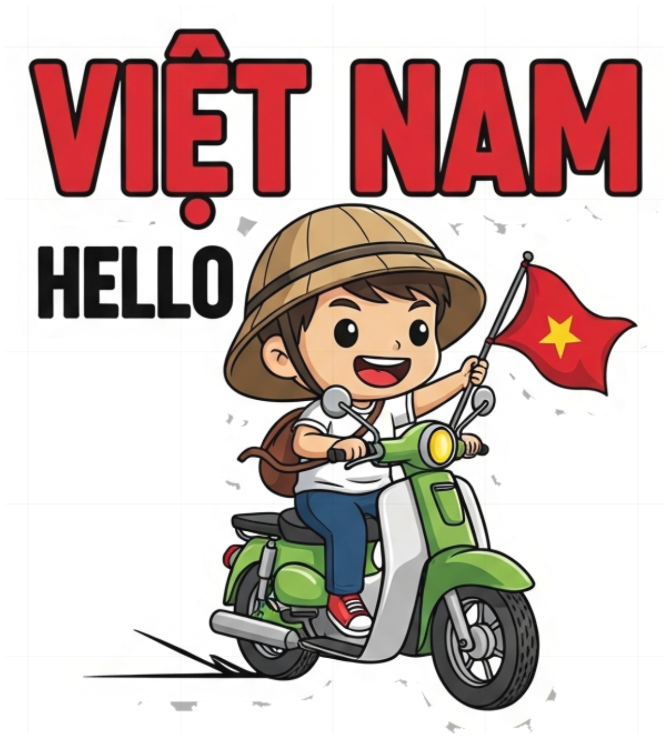 Áo Thun Trắng In Hình Việt Nam Phong Cách Streetwear - 130426-11-41-AEN