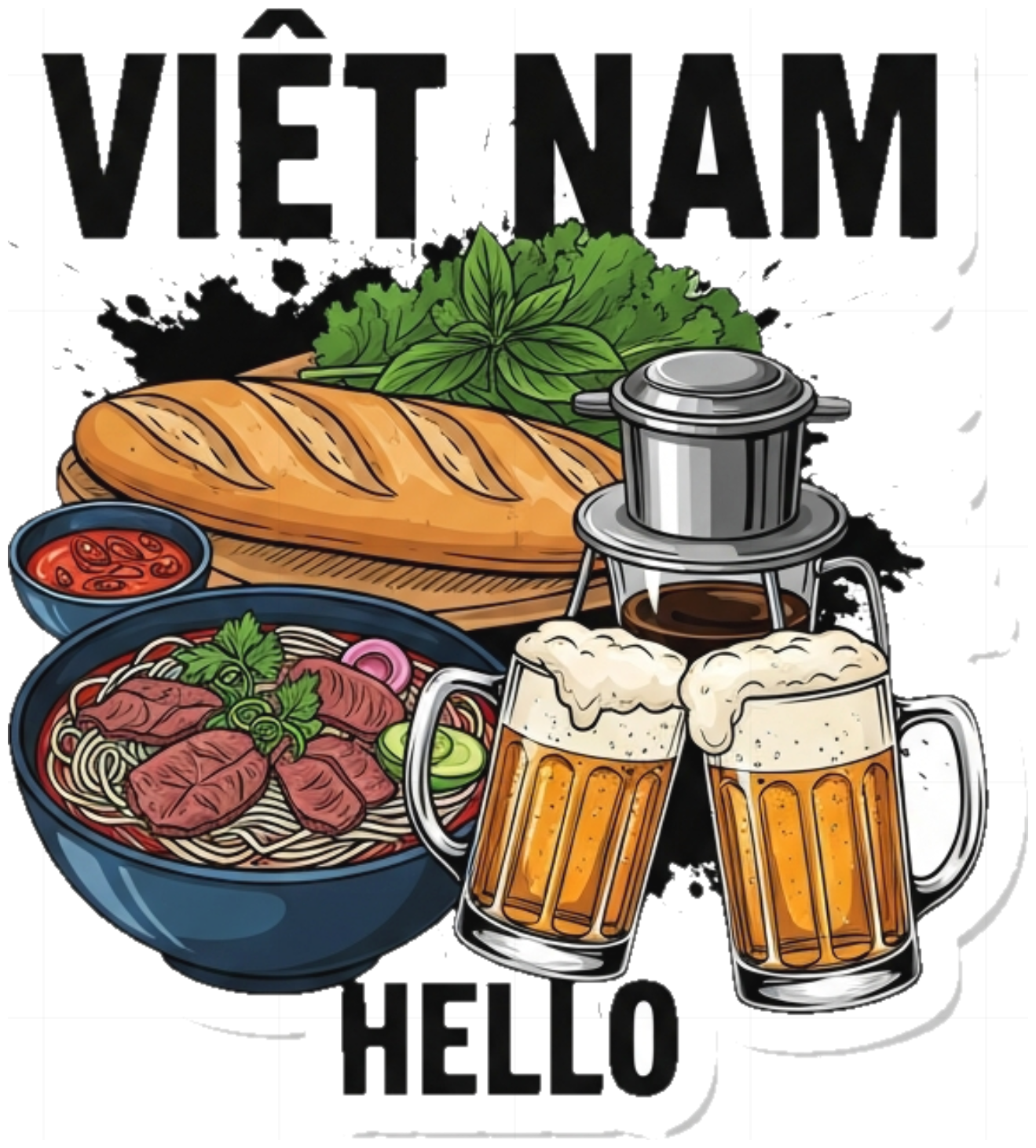 Áo Thun Trắng In Hình Việt Nam Design Độc Đáo - 130426-11-47-RXC