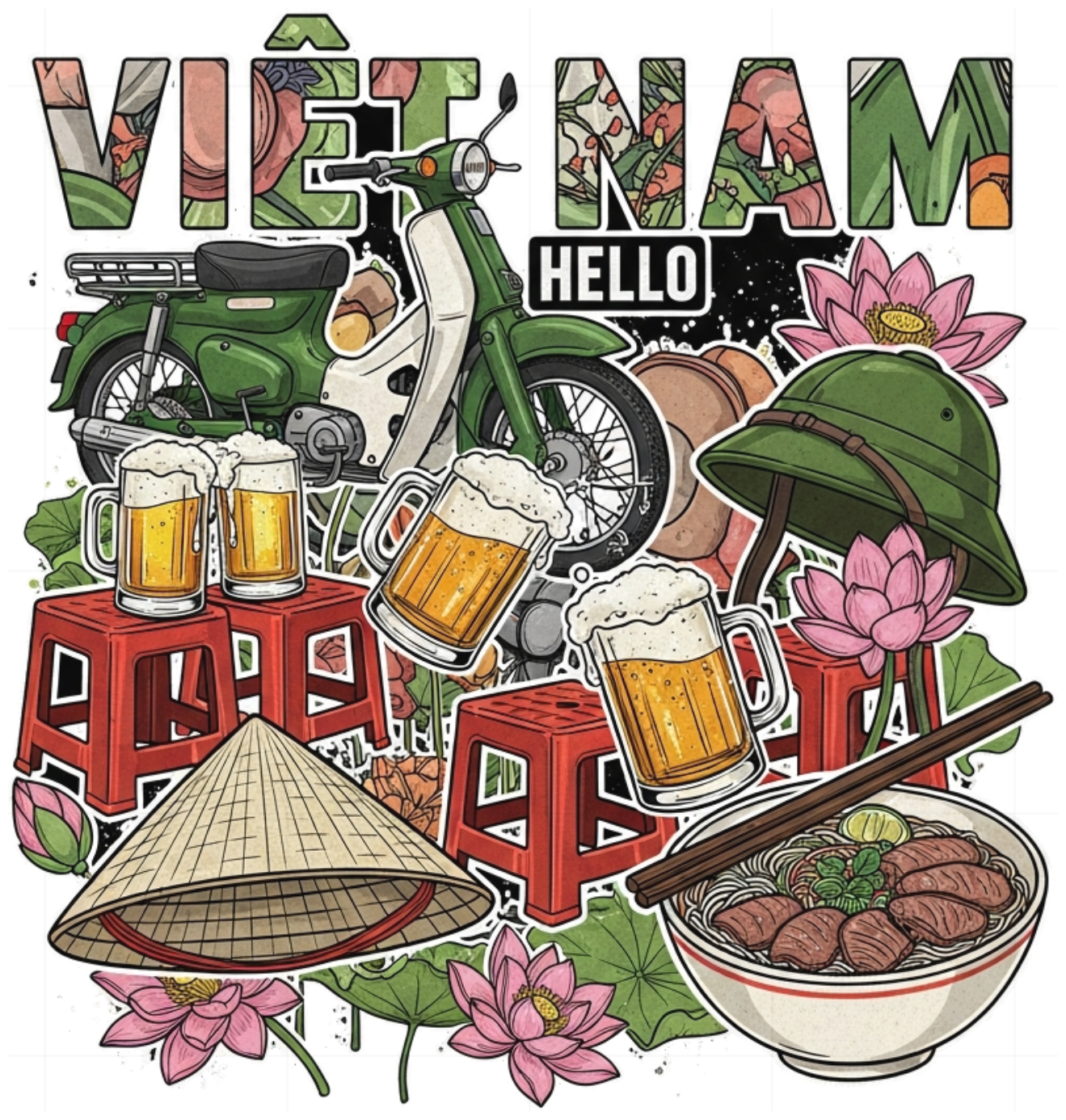 Áo Thun Trắng Streetwear Việt Nam Urban Design - 130426-11-49-KKT