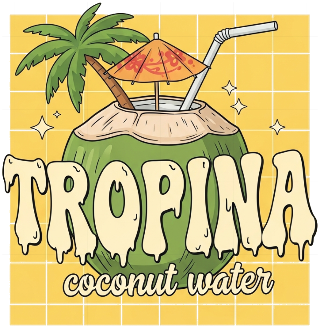 Áo Thun Trắng Tropina Coconut Water Form Rộng Cotton Co Giãn 4 Chiều - 130626-15-34-HOX