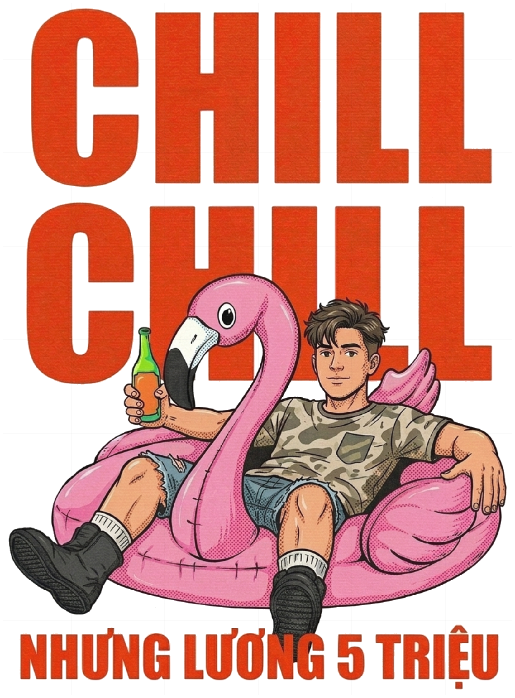 Áo Sweater Chill Chill Lương 5 Triệu Unisex Oversize Streetwear vietnam.yo - 141026-14-15-TJZ