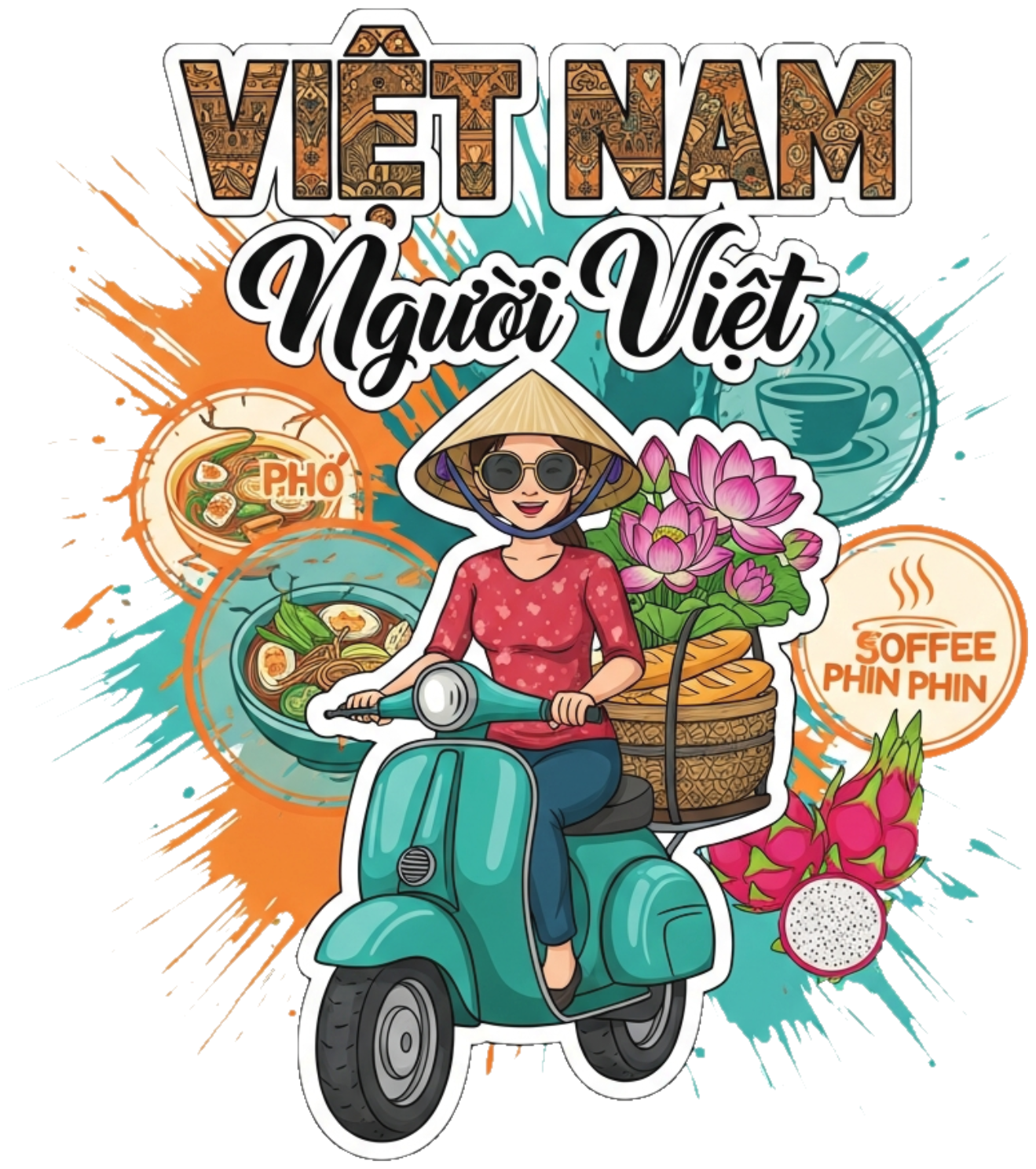 Áo Thun Đỏ In Hình Urban Pop-Art Việt Nam Độc Đáo - 150426-11-26-SNZ