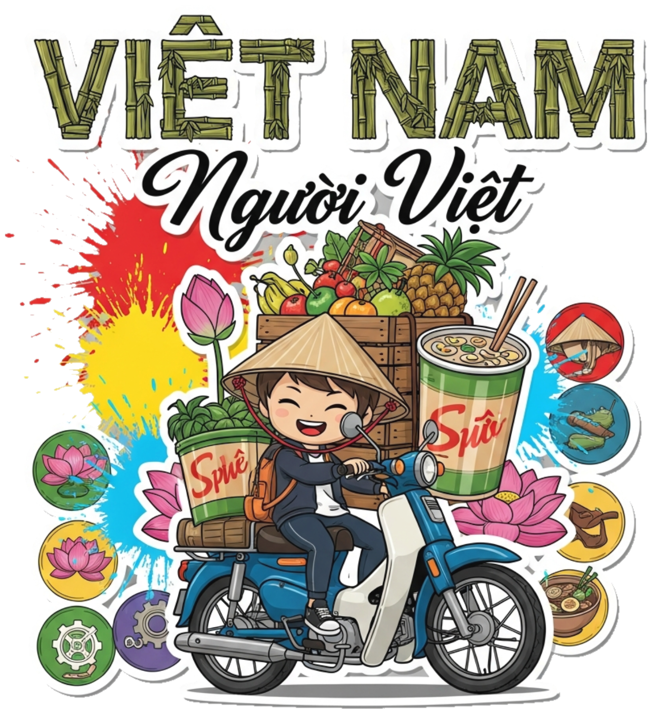 Áo Thun Đỏ Design Phong Cách Urban Pop-Art Việt Nam - 150426-11-28-SNA