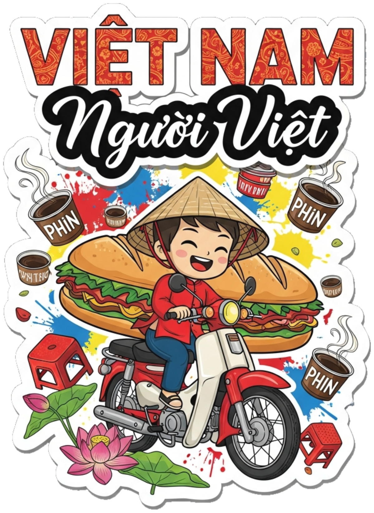 Áo Thun Đỏ Design Văn Hóa Việt Nam Urban Pop-Art - 150426-11-32-KKR