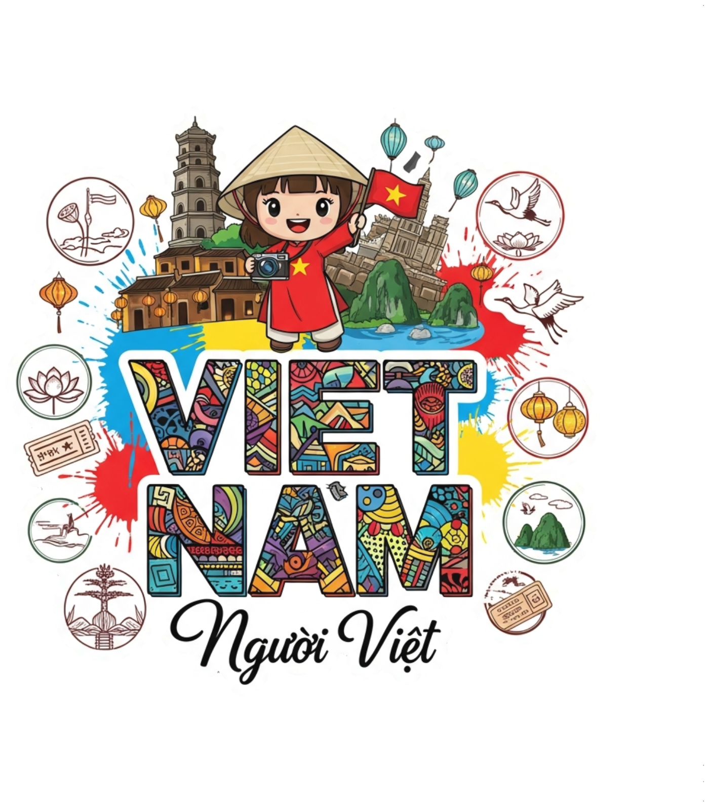 Áo Thun Đỏ Design Vietnam Pop-Art Năng Động - 150426-11-39-BTD