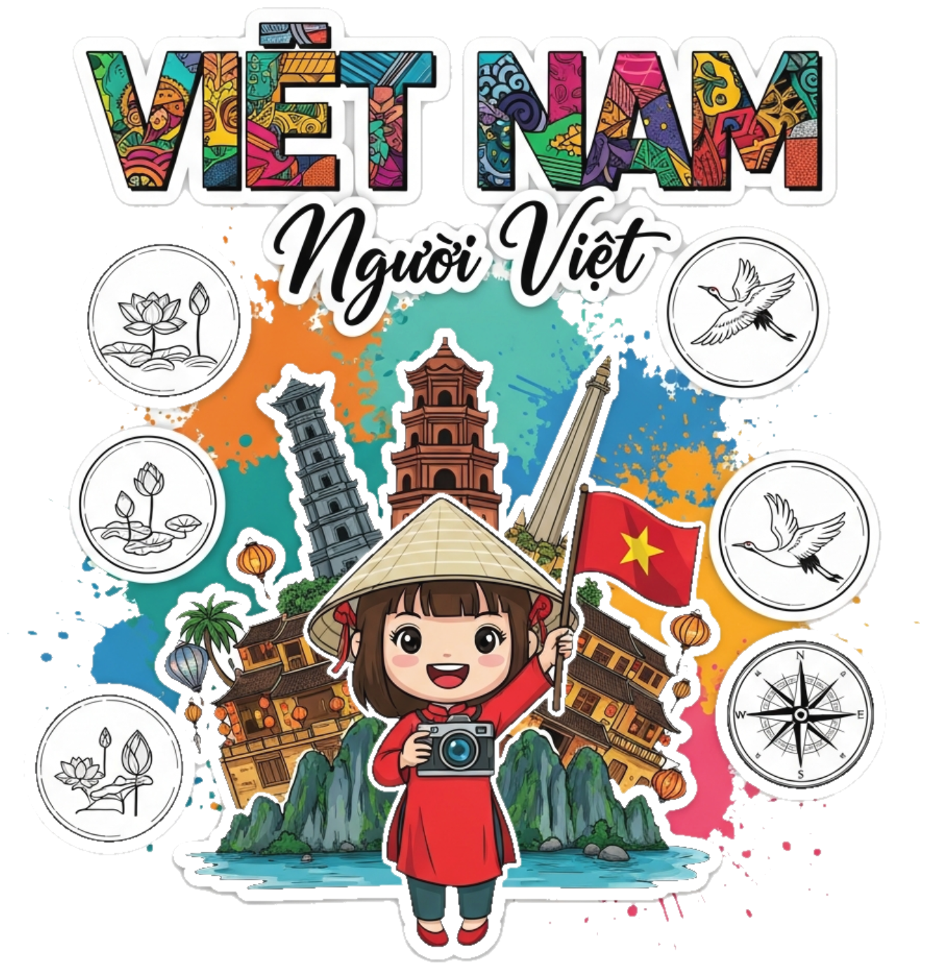 Áo Thun Đỏ Hình In Vietnam Pop-Art Design Năng Động - 150426-11-39-JRL