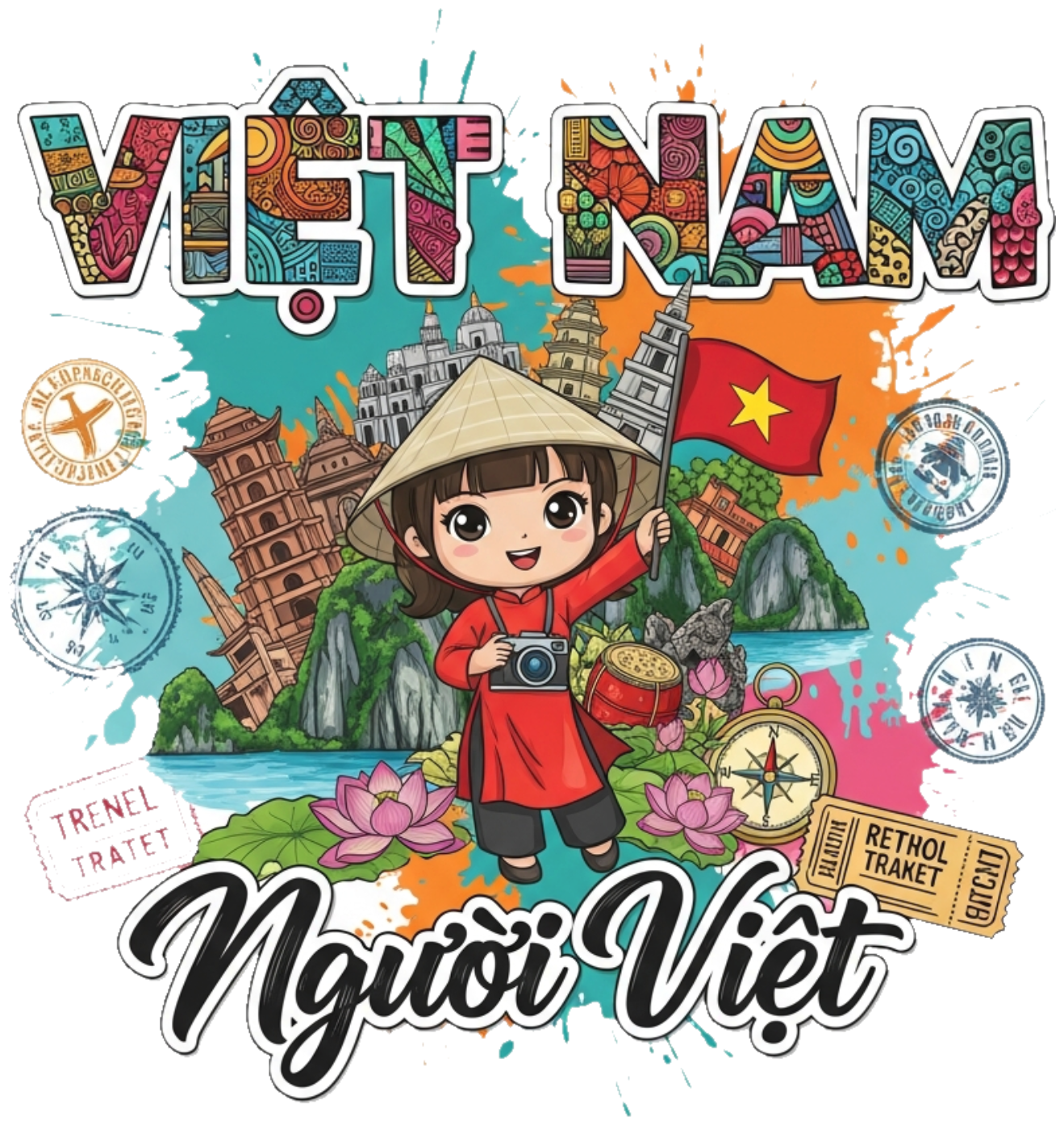 Áo Thun Đỏ Thời Trang In Slogan Design Việt Nam - 150426-14-28-XID