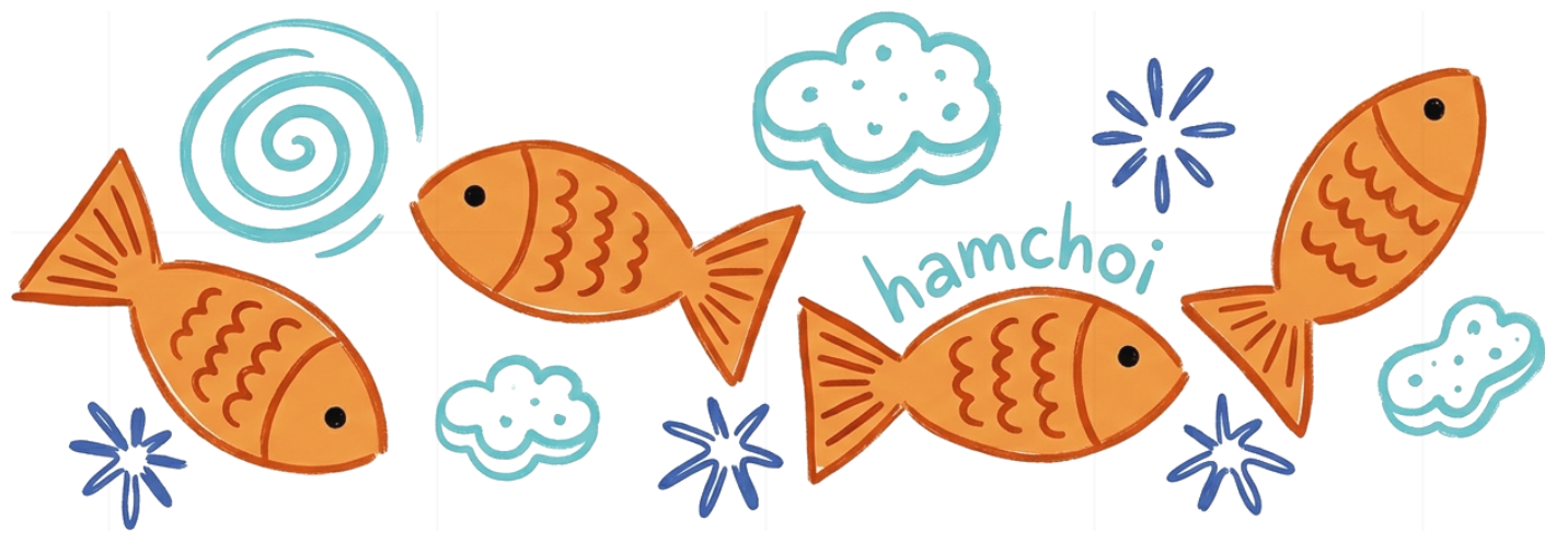Áo thun unisex VNXK HAMCHOI Trắng form rộng oversize Goldfish Artistic Design Tee - 150726-11-34-CKY