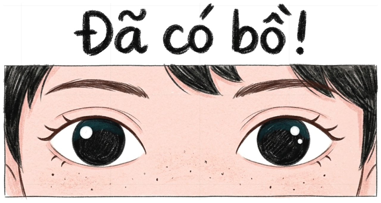 Áo thun in hình đôi mắt bé trai VNXK HAMCHOI Trắng cotton form rộng Boy Eyes Crayon Tee - 150726-15-11-HKL