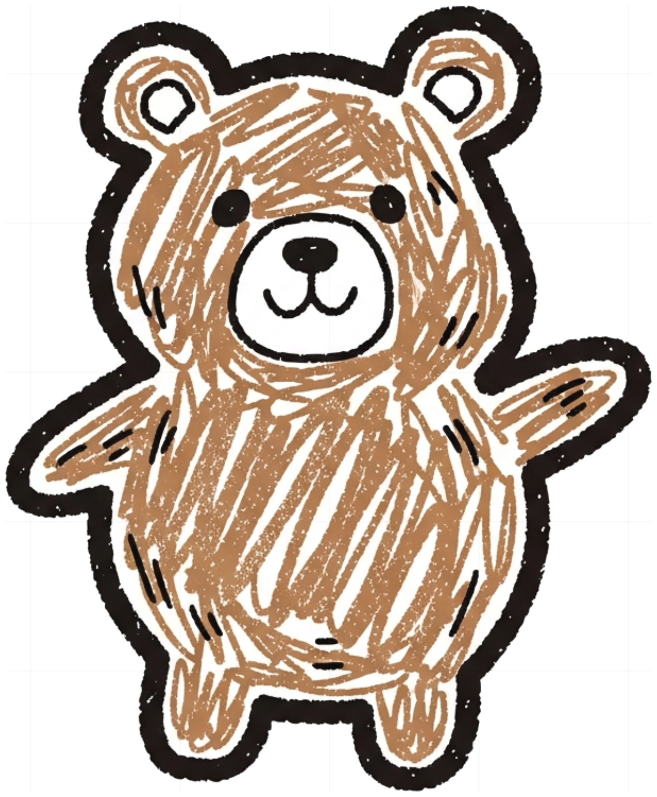 Áo Thun Unisex Hình Gấu Doodle Design Form Rộng Cotton Co Giãn - 160626-14-51-UBU