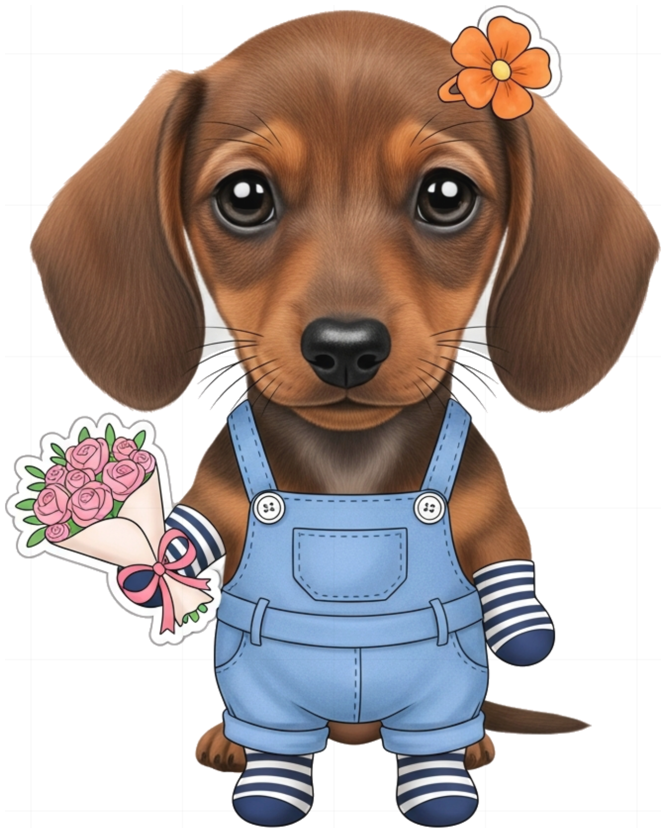 Áo Thun Trắng In Hình Chú Chó Lạp Xưởng Cute Form Rộng Cao Cấp - 160626-15-04-FWL