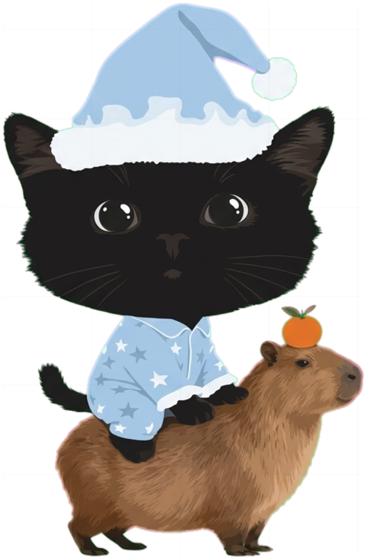 Áo Thun Oversize Unisex Capybara Mèo Ngủ Slow Taxi Meme Cute Cotton Co Giãn Thời Trang Gen Z - 161026-09-53-MJP