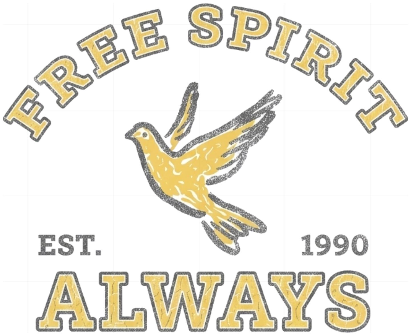 Áo Phông Unisex Oversize Vintage Collegiate Free Spirit Cotton Streetwear Local Brand 161026-10-18-YVV