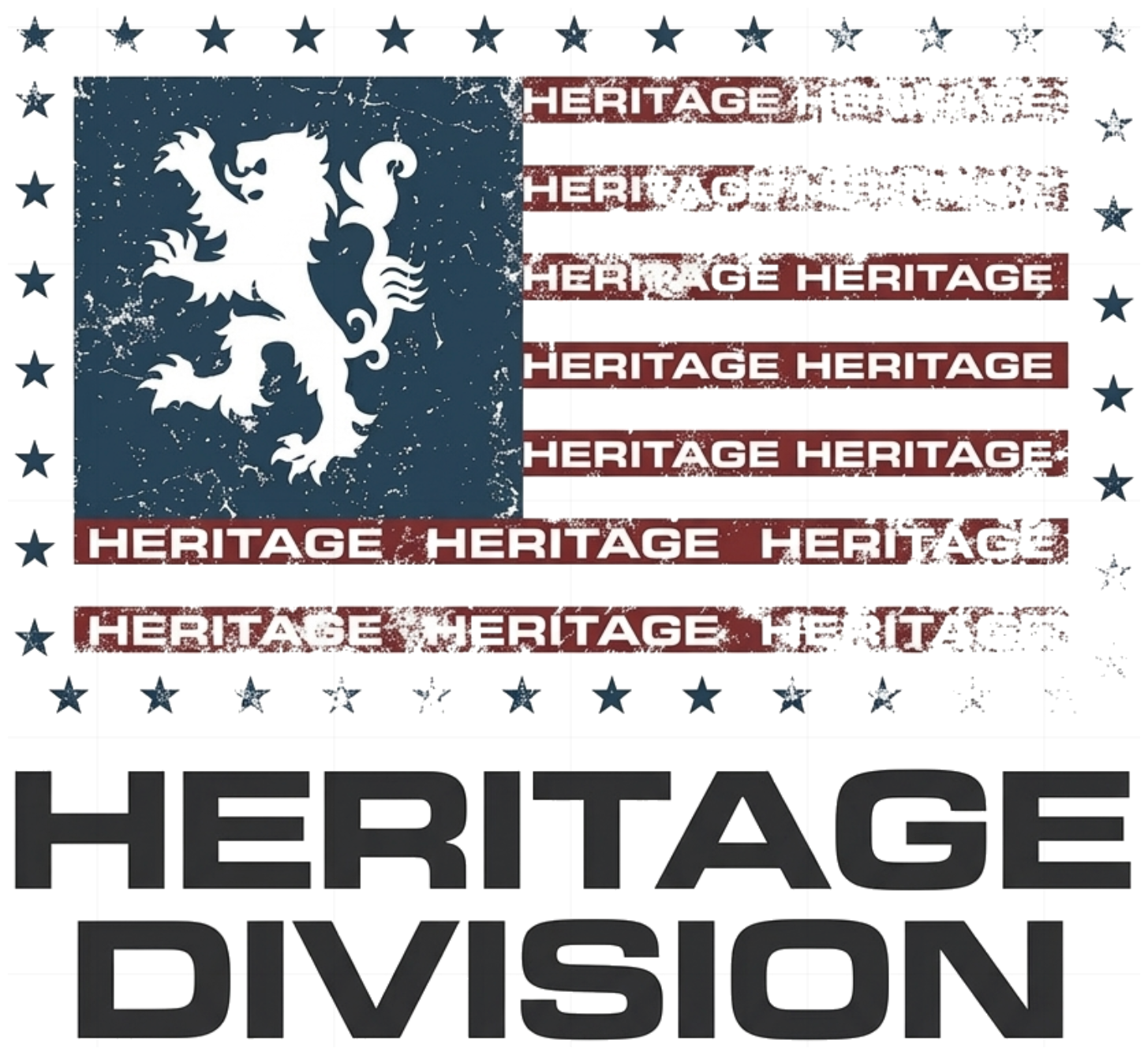 Áo Thun Xước Heritage Division Phong Cách Americana Vintage Form Rộng Streetwear Unisex - 161026-11-17-XDV