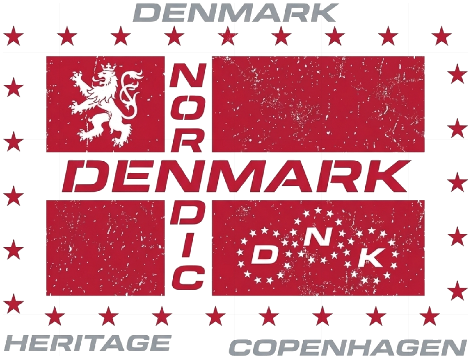 Áo Thun Denmark Nordic Heritage Form Rộng Áo Phông Cotton Streetwear Unisex Design Cực Chất - 161026-11-38-HUW
