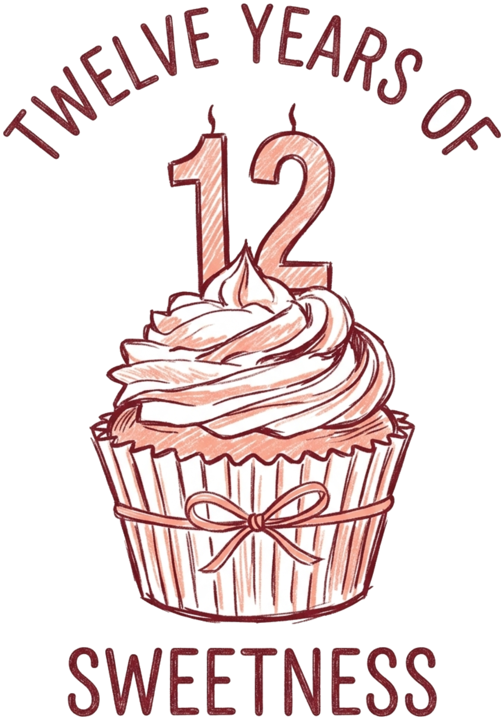 Áo thun sinh nhật 12 tuổi VNXK HAMCHOI Trắng cotton mềm mịn thoáng mát Sweet 12 Birthday Tee 180726-09-11-TVT