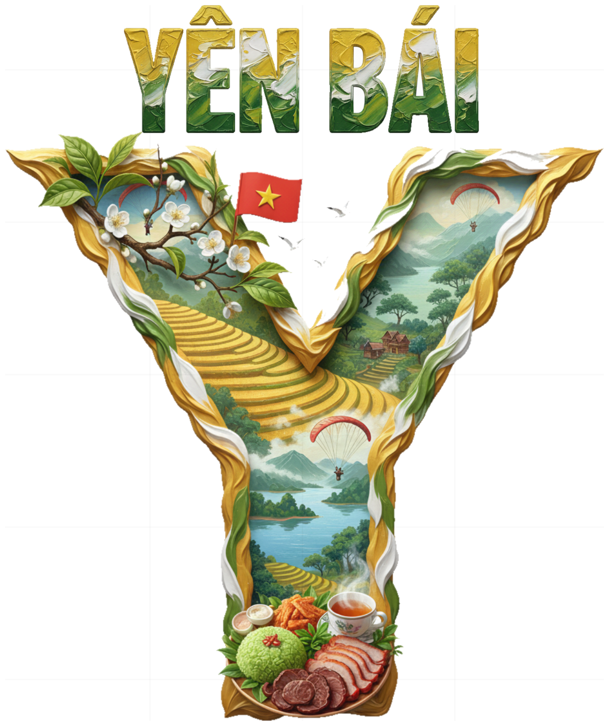 Áo Thun Unisex Form Rộng Cotton In Hình Yên Bái Mù Cang Chải - Áo Phông Trắng Du Lịch Local Brand Cực Chất - 210426-15-22-CYE