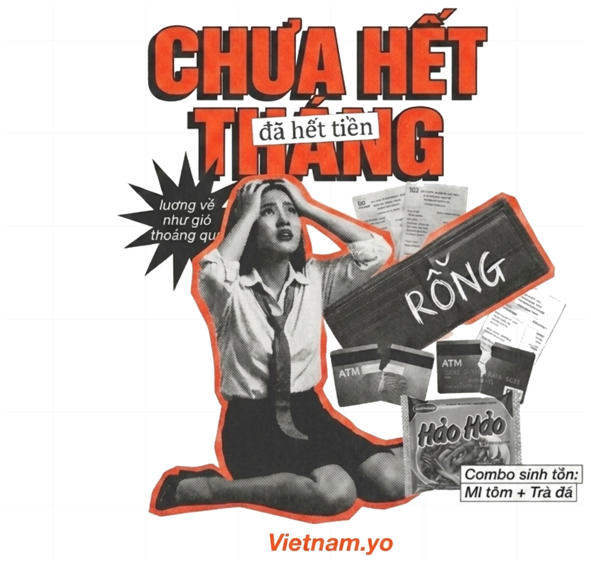 Áo Phông Unisex Hết Tiền vietnam.yo Form Rộng Hài Hước Cotton Co Giãn - 210726-16-11-TTG