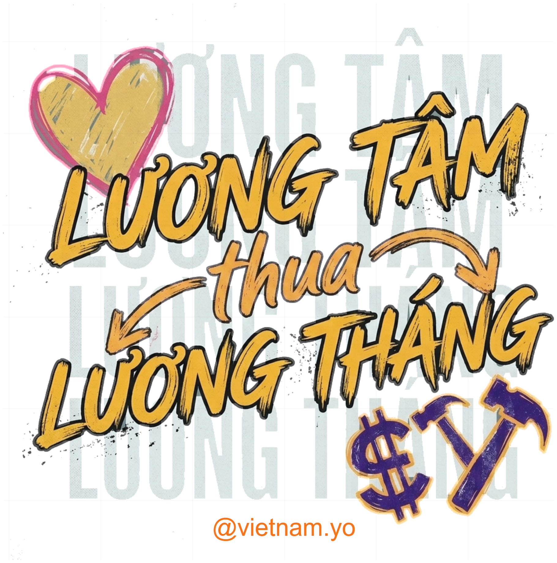 Áo Thun Unisex Lương Tâm Thua Lương Tháng vietnam.yo Cotton Cực Chất Streetwear Form Rộng Trend - 210726-16-15-HYX