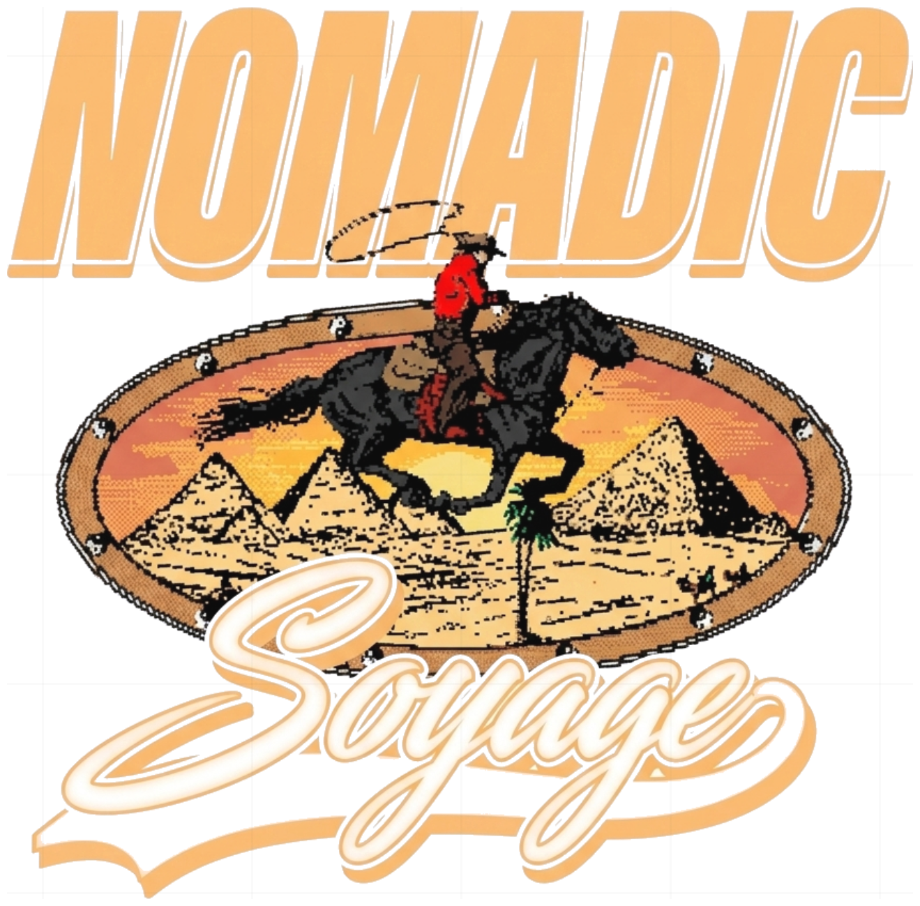 Áo Thun Trắng Nomadic Voyage Streetwear Vintage Form Rộng Cotton - 220626-15-31-WAL