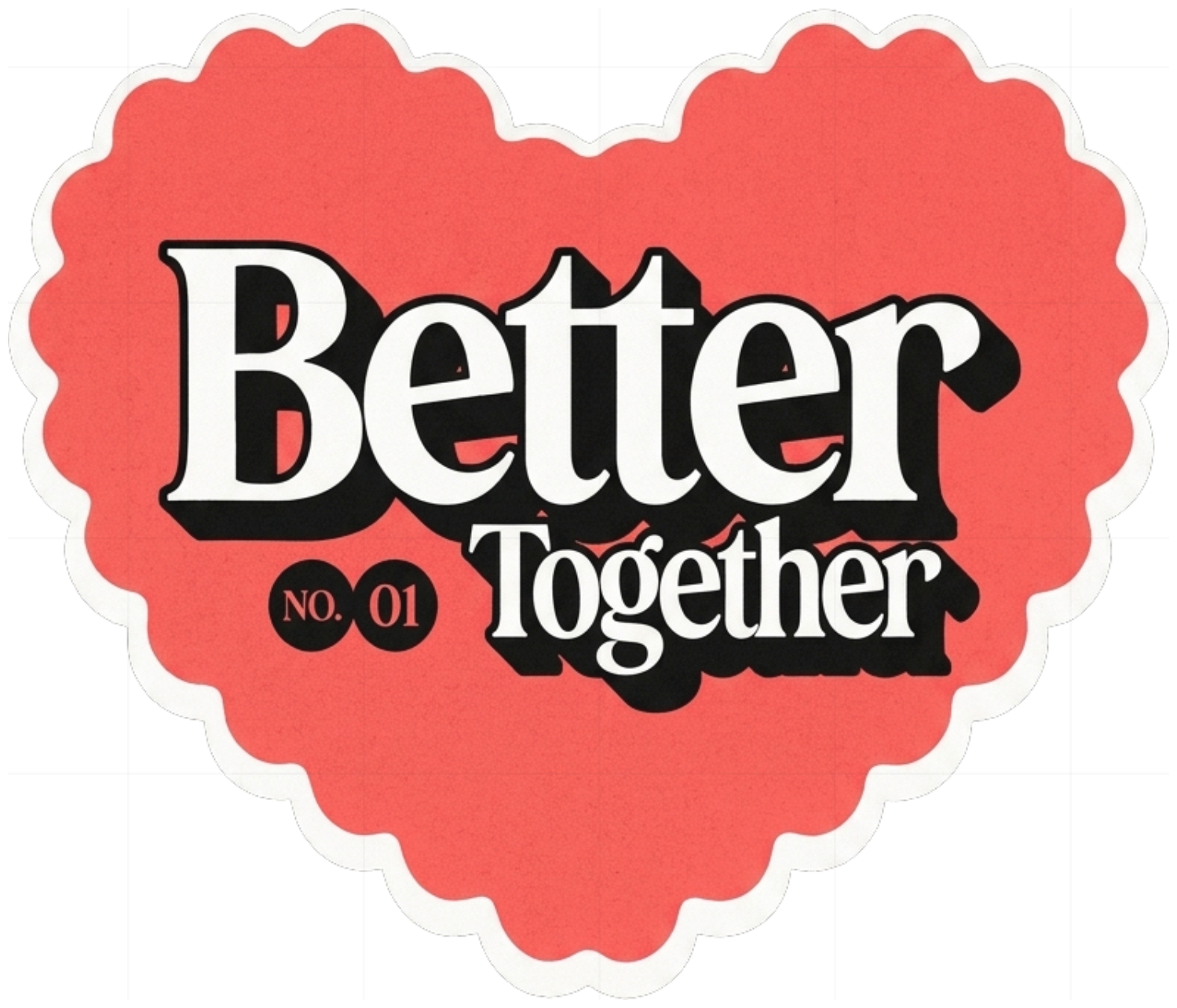 Áo Sweater Unisex Better Together Vintage Retro Slogan Design Cotton Nỉ Dày Dặn - 231026-10-28-FAZ