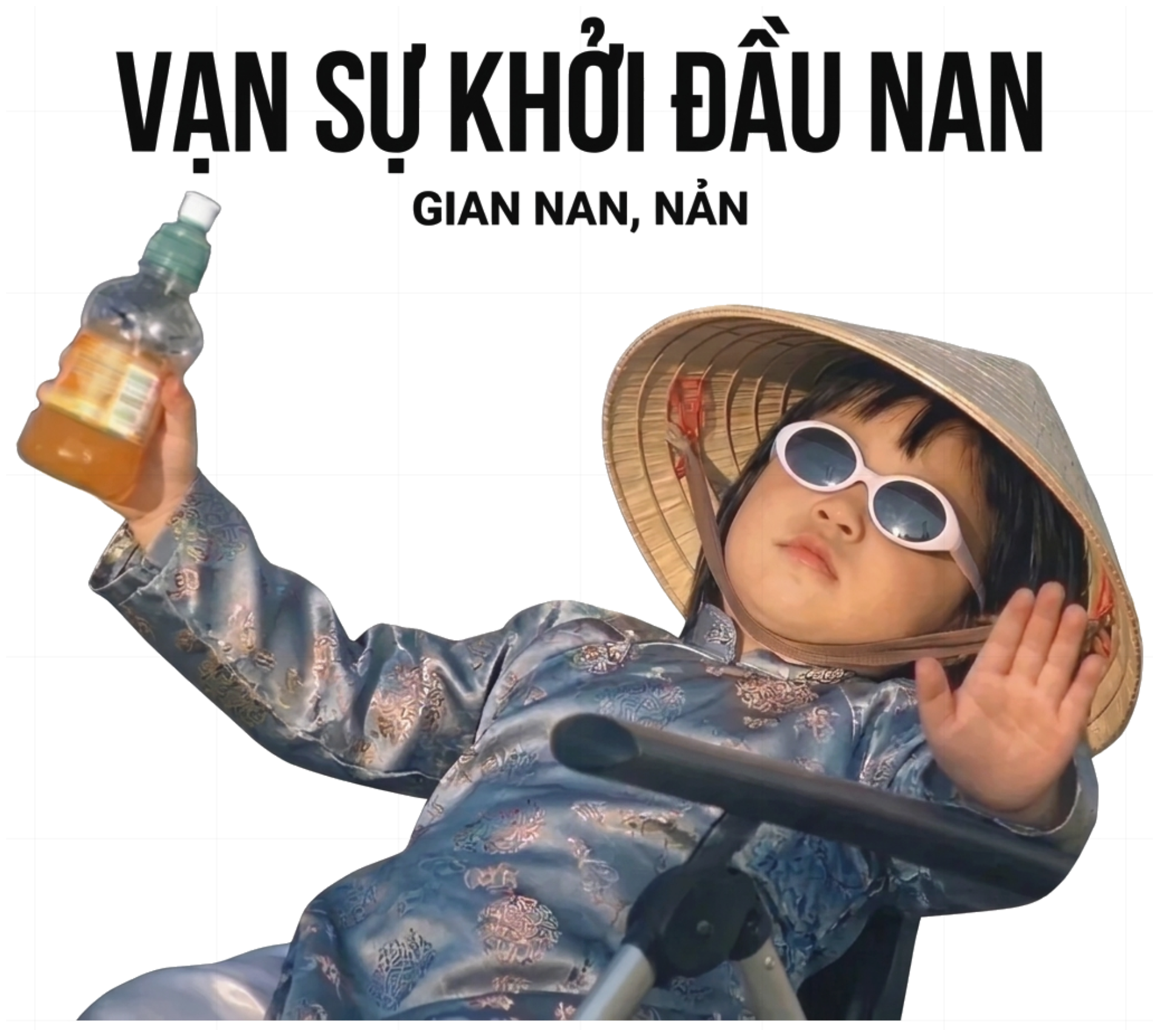 Áo Thun Vạn Sự Khởi Đầu Nan Meme Unisex Form Rộng Streetwear Graphic Tee vietnam.yo - 231026-14-20-EJY