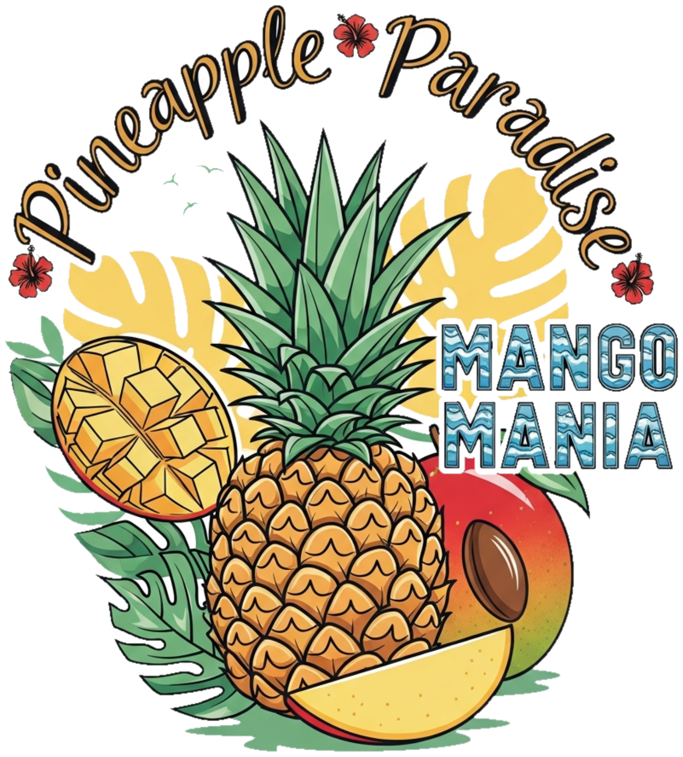 Áo Thun Trắng Tropical Hawaii Design Độc Đáo - 270326-09-23-PHL