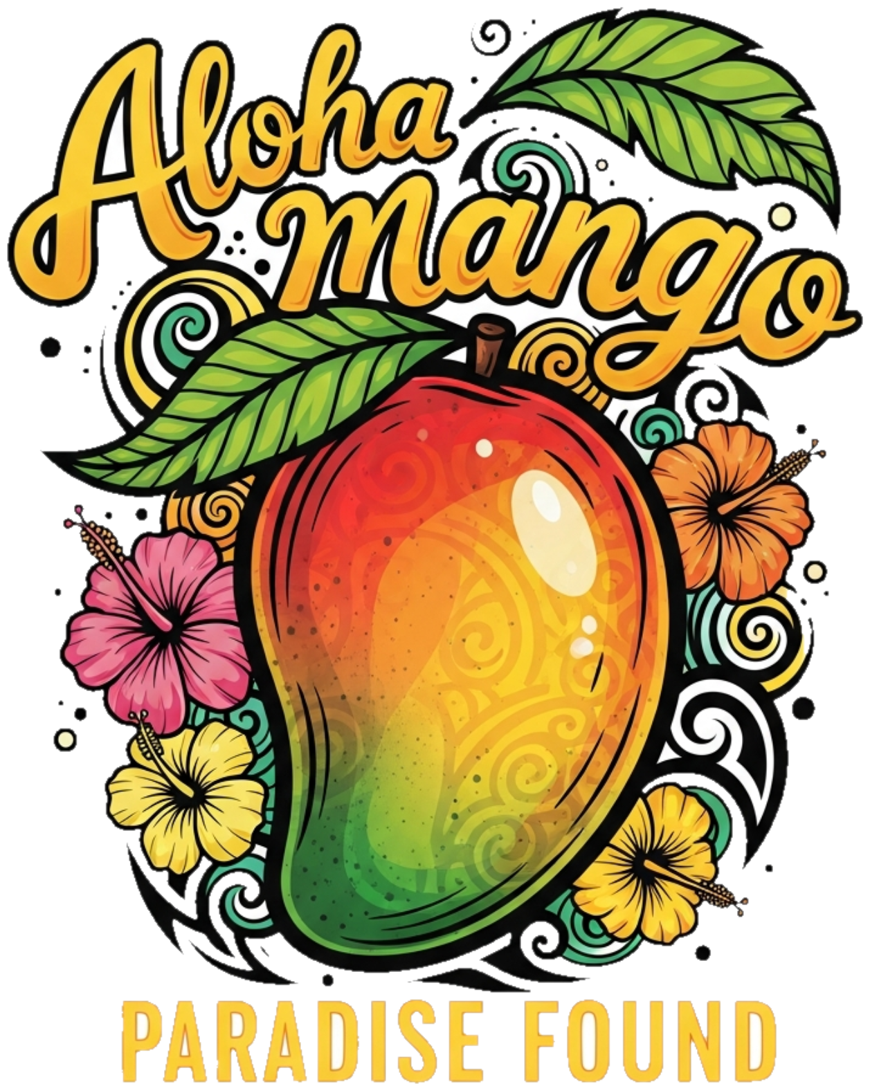 Áo Thun Trắng Tropical Design - Phong Cách Hawaii Rực Rỡ - 270326-09-23-YTX