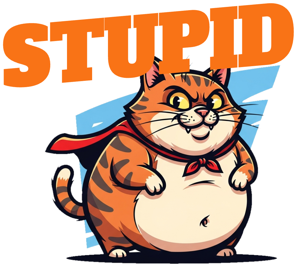 Áo Thun Mèo Béo Stupid Cartoon Độc Đáo Trendy - 290326-20-37-JXB