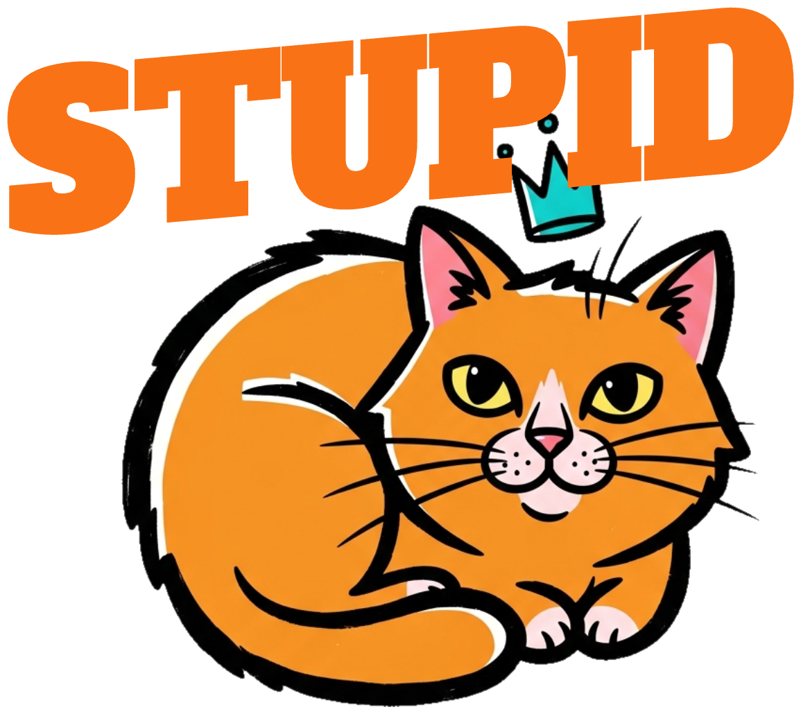 Áo Thun Màu Kem In Hình Mèo Béo STUPID Dễ Thương - 290326-20-59-XOQ