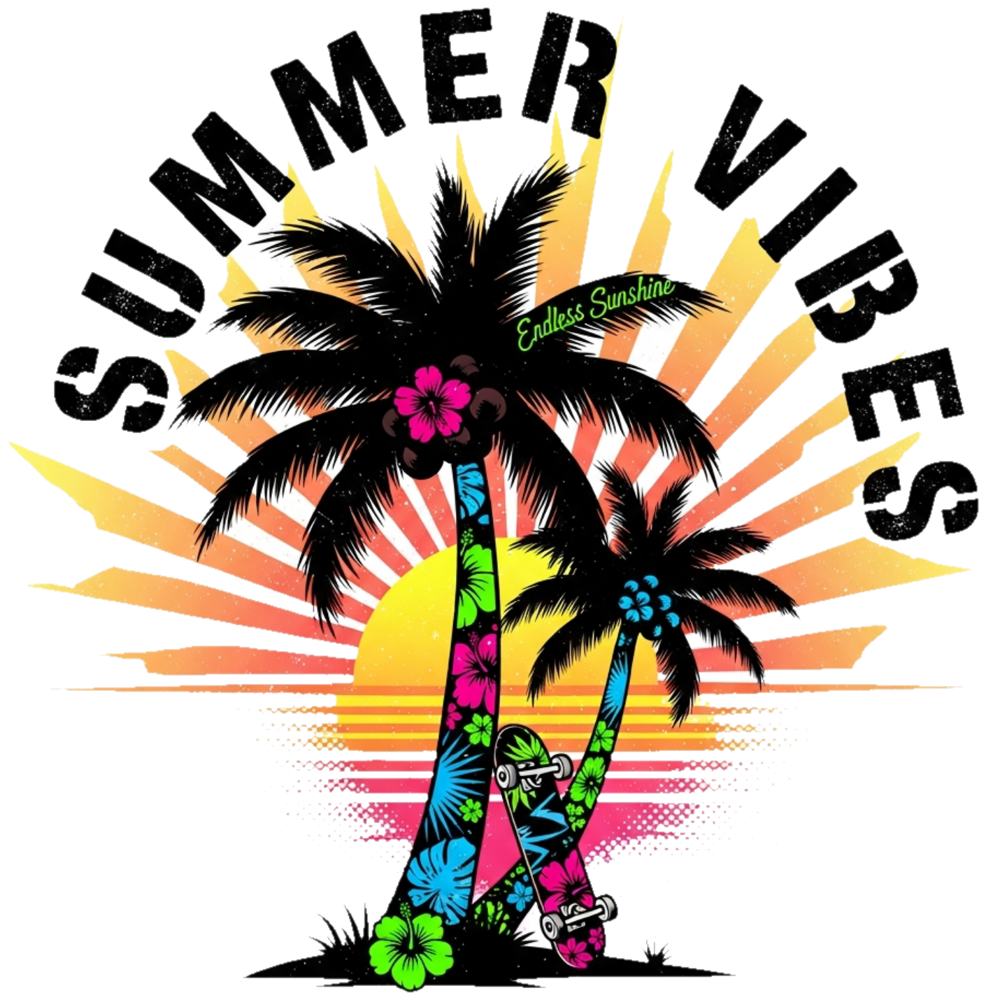 Áo Thun Màu Kem Tropical Summer Streetwear - 300326-15-23-OXF