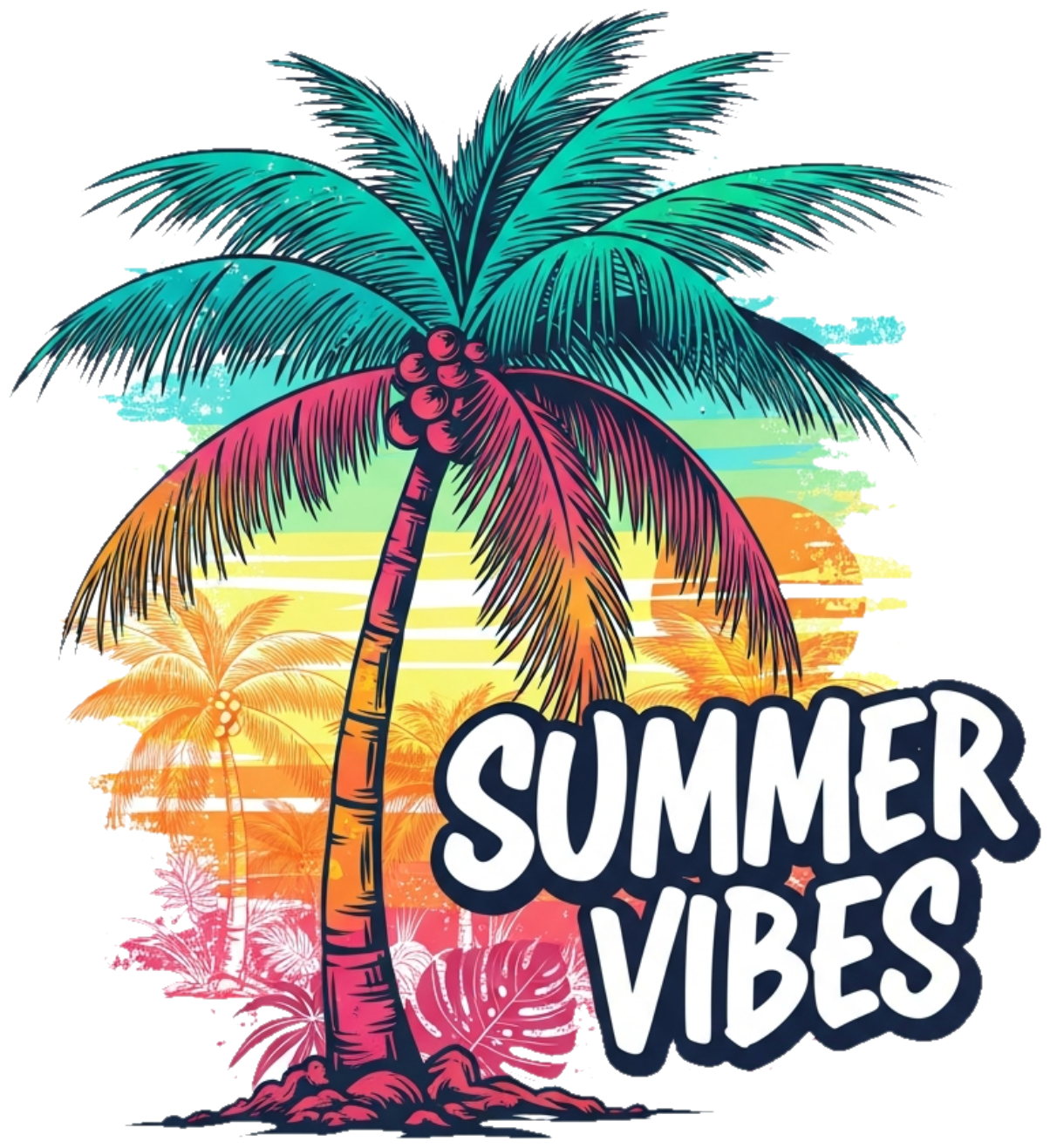 Áo Thun Trắng Summer Tropical Streetwear Design - 300326-15-57-RHL