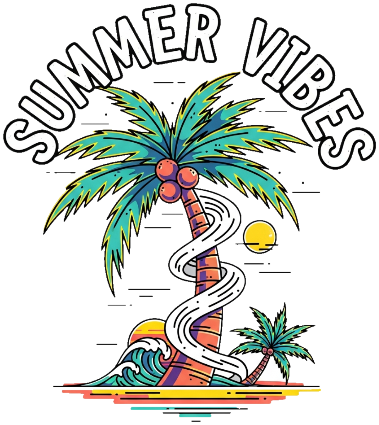 Áo Thun Trắng Summer Tropical Design Cực Chất - 300326-15-57-TFE