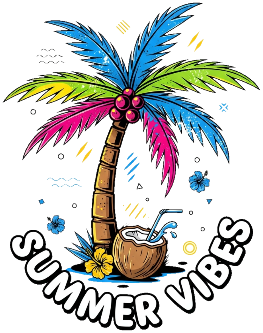 Áo Thun Trắng Summer Tropical Streetwear Design - 300326-15-57-URQ