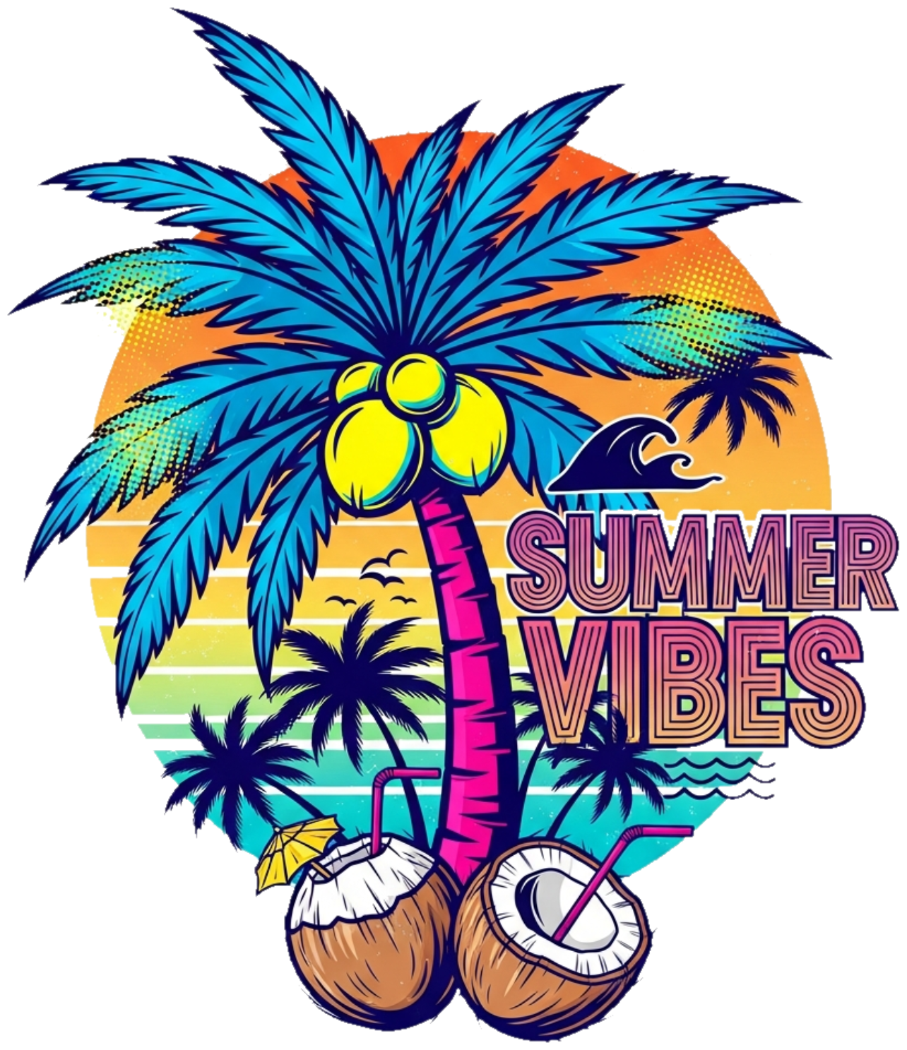 Áo Thun Trắng Summer Tropical Design Streetwear - 300326-15-57-ZTL